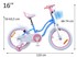 ROYALBABY Bicikl Star Girl 16"